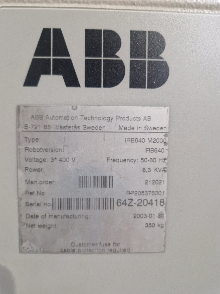 ABB IRB640 M2000 – AXYSTO
