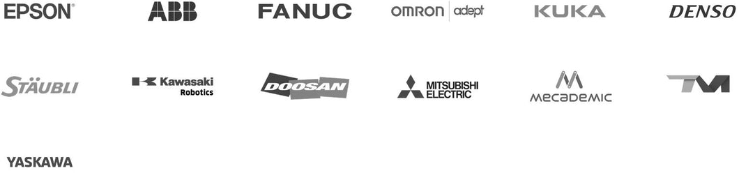 FLEXIBOWL - Les plug-In suivants existent pour la communication entre les différents robot et avec le flexible feeder Flexibowl : EPSON - ABB - FANUC - OMRON - KUKA - DENSO - STAUBLI - KAWASAKI - DOOSAN - MITSUBISHI - MECADEMIC - TM - YASKAWA