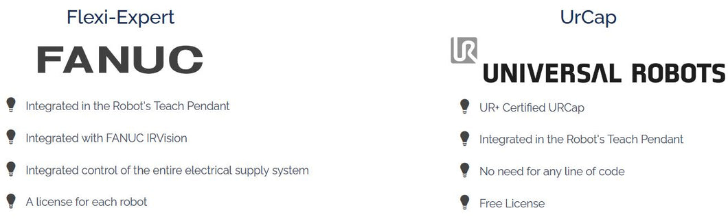 FLEXIBOWL - Compatible avec les robots suivants ; FANUC-Flexi-Expert | Universal Robots - UR+ Certified (UrCap)