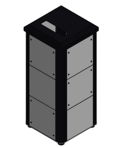 Insluation cabinet for side channel blower 