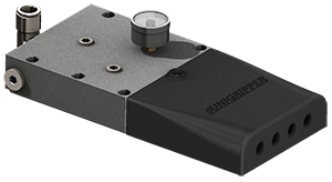 UNIGRIPPER @ AXYSTO - Vacuum generator | -ES - Silent Power | Exhaust with extra silencing for environments where low operating sound level is key. Available in sizes with up to three or four cartridges.
