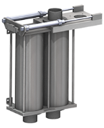 Les pompes à canal latéral génèrent un flux continu de vide ainsi qu’un flux continu d’air d’échappement. Nos inverseur permettent de connecter le tuyau de vide entre la soufflante et le préhenseur soit à l’entrée, soit à la sortie de la soufflante. Lorsque la connexion se fait sur la sortie, l’air d’échappement traverse le préhenseur, ce qui permet à la fois une libération rapide des produits pour des cycles plus courts, et un nettoyage efficace de la tête du préhenseur