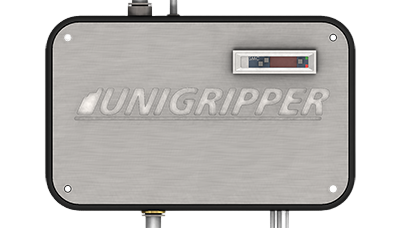 intelligent pour systèmes de préhension à vide Le UniGripper Control Box est un boîtier de commande pneumatique conçu pour piloter les systèmes de préhension UniGripper, notamment les modèles Co/Light et autres solutions à vide. Il intègre une valve pneumatique pour la gestion du vide et un interrupteur de détection de prise, permettant une automatisation fiable et rapide dans les environnements industriels